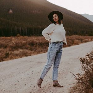 Super high waist Vintage Acid wash Braxton Denim